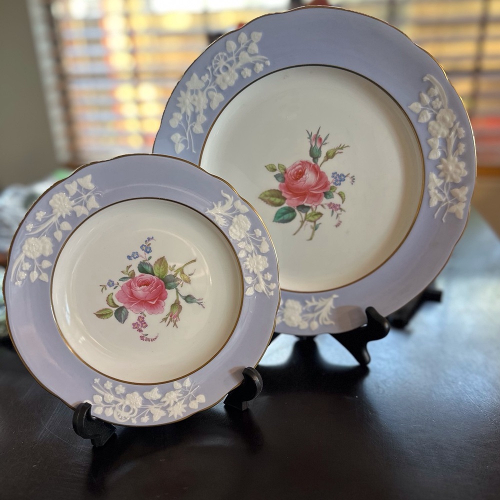 Maritime Rose by Spode Copeland Vintage 1950’s Bone China England Dinner Plate